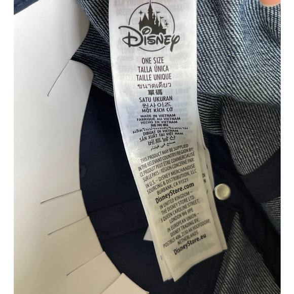 Disney Winnie The Pooh Blue Denim Baseball Cap Hat NEW Adult - Picture 7 of 9